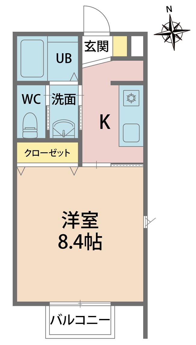 T-Room 202 / 間取り図